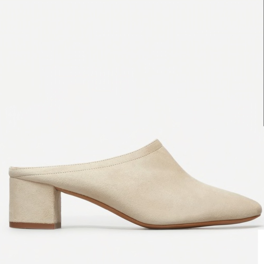 Everlane All Day Mule Natural Suede